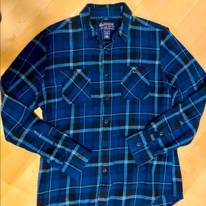 American Rag Blue Flannel Button Up Shirt